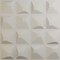 Ekena Millwork 19 5/8in. W x 19 5/8in. H Tristan EnduraWall Decorative 3D Wall Panel Covers 2.67 Sq. Ft. WP20X20TNGBW - alternate 1